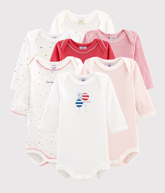 Baby girls' surprise collection of long-sleeved bodysuits - 7-pack variante 1