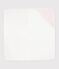 Babies' square cotton bath wrap pink/multicolor
