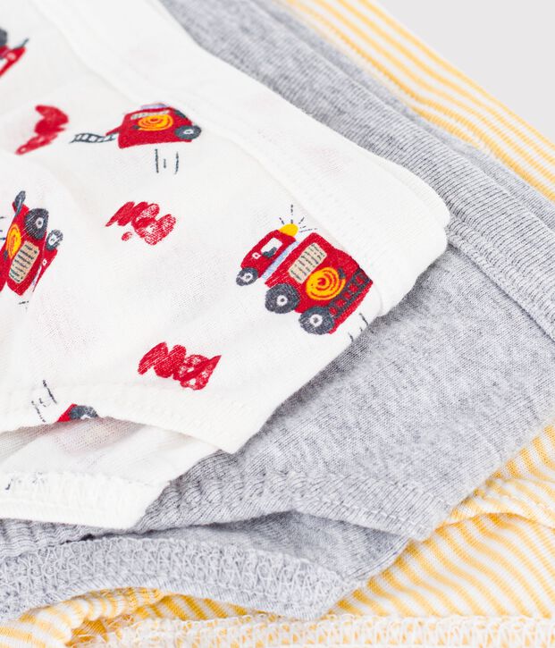 Pack of children's firefighter print cotton briefs multicolor