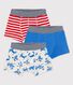Boys' Animal Themed Cotton Boxer Shorts - 3-Pack
