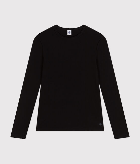 Women's Iconic Cocotte Stitch Cotton T-Shirt BLACK black