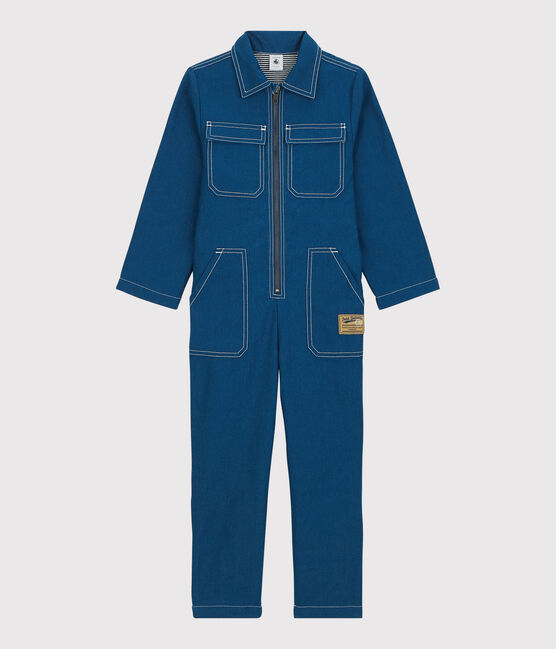 Unisex Serge Denim Jumpsuit MAJOR blue
