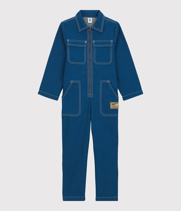 Unisex Serge Denim Jumpsuit blue