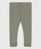 Babies' Plain Cotton Leggings MARECAGE green