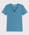 Women's Iconic Cotton V-Neck T-Shirt LAVIS blue