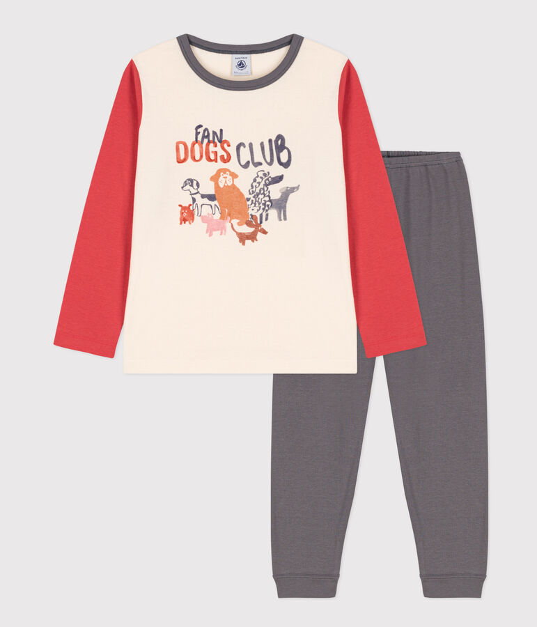 Children's Unisex Cotton Pyjamas grey/multicolor