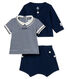 Baby boys' shorts and tee - 3-piece set