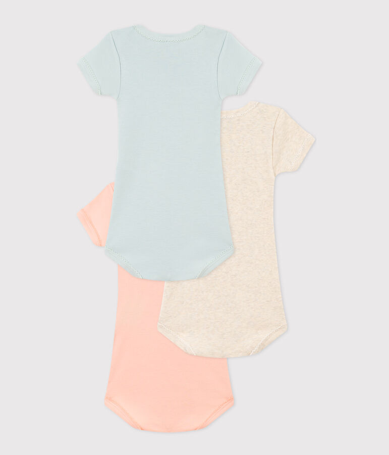 Short-Sleeved 130 Ans Cotton Bodysuits - 3-Pack multicolor