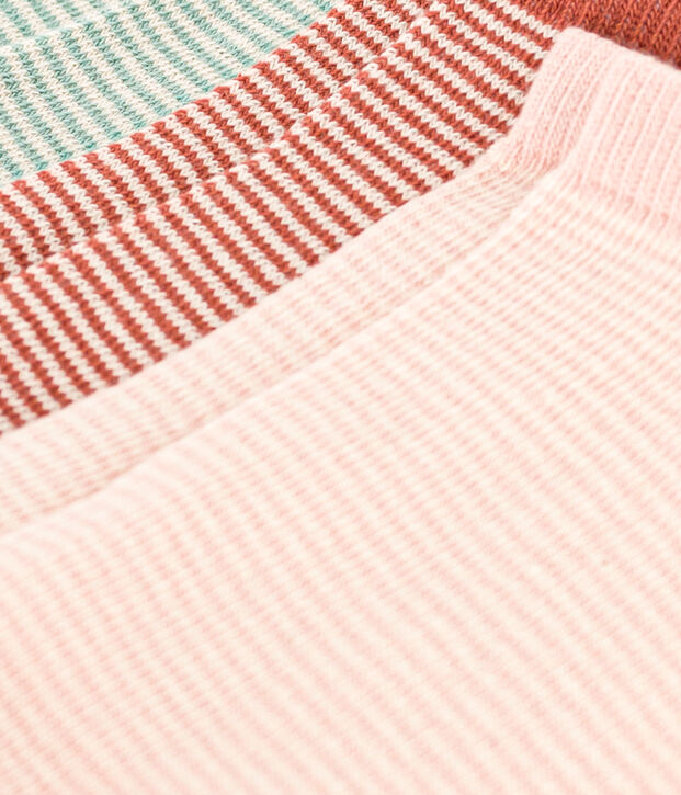 Children's Unisex Pinstriped Socks - 3-Pack multicolor