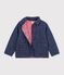 Children's jacket in plain denim with a stars motif blue