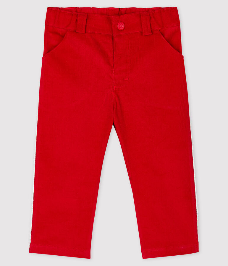 Babies' Velour Trousers red