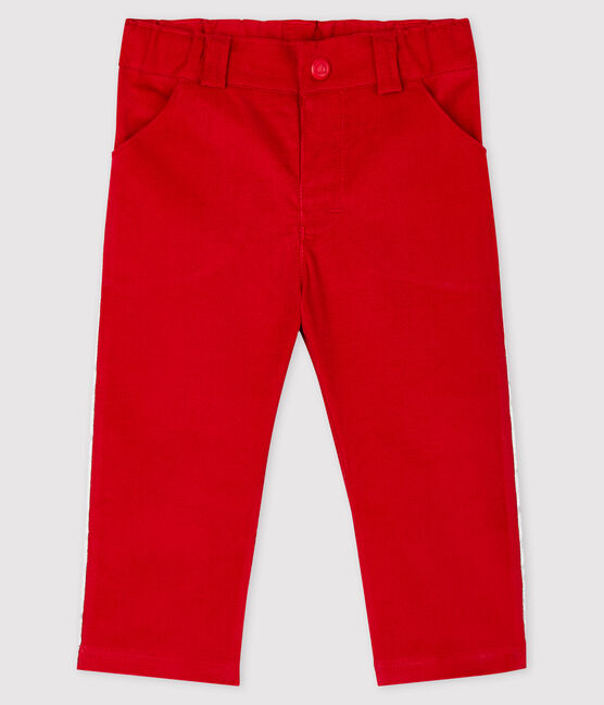 Babies' Velour Trousers TERKUIT red