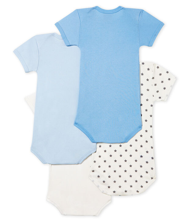 Baby Boys' Short-Sleeved Bodysuit - Set of 4 multicolor