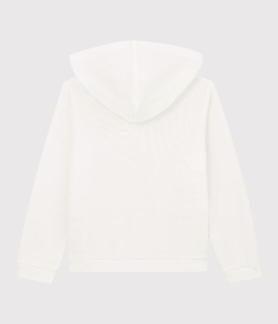 Girls' Hooded T-shirt MARSHMALLOW white
