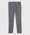 Girls' Denim Slim-Fit Trousers GRIS FONCE grey/DARK GREY