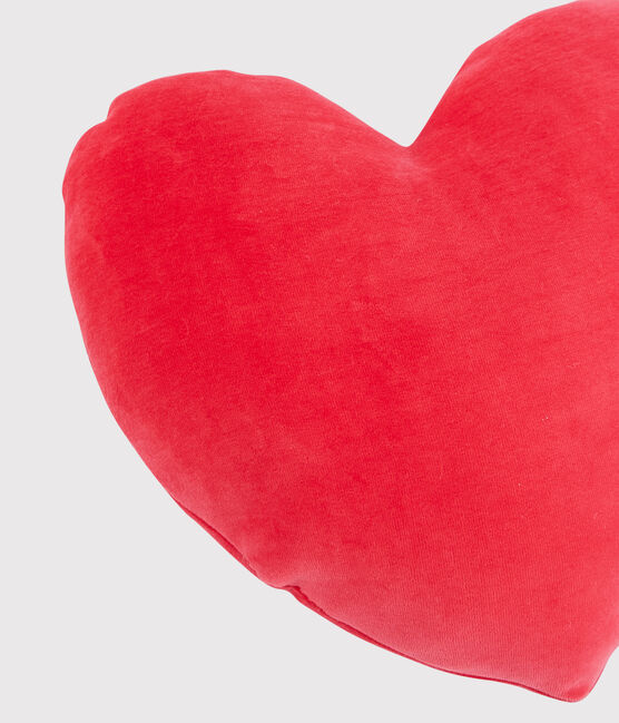 Velour Heart Cushion TERKUIT red