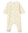 Baby Boys' Sleepsuit in Extra Warm Brushed Terry Towelling MARSHMALLOW white/MULTICO white