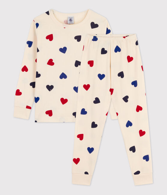 Children's Unisex Cotton Pyjamas AVALANCHE white/MULTICO