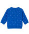 Cardigan bébé garçon en tubique DELFT blue/LAIT white