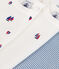 Babies' cotton long-sleeved regatta print bodysuits - 3-pack variante 1