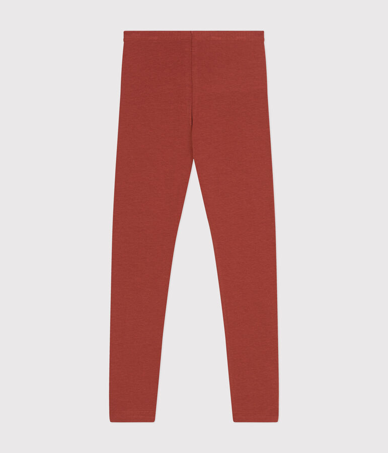 Girls' Elastane Jersey Leggings brown