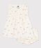 Babies' cotton baby dress with bloomers, printed with flowers MILK /MULTICO