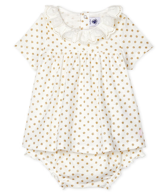 Baby Girls' Clothing - 2-Piece Set MARSHMALLOW white/OR yellow