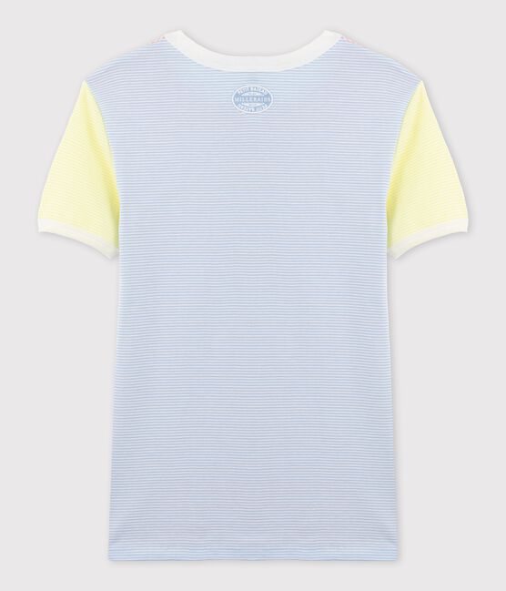 Women's Iconic Striped Cotton T-Shirt GRETEL pink/MARSHMALLOW white