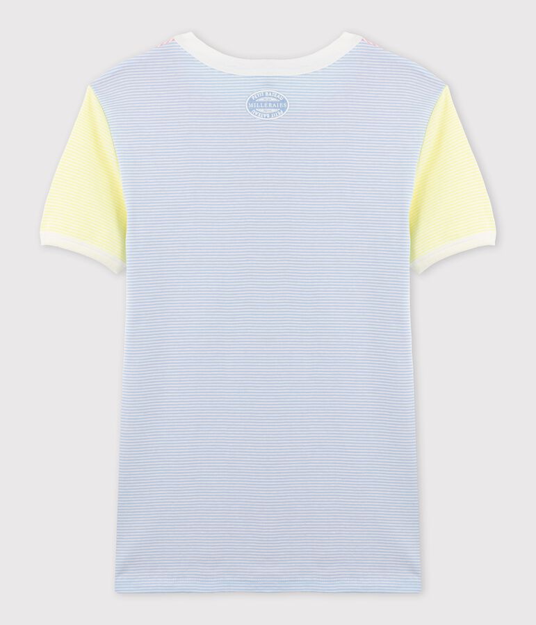 Women's Iconic Striped Cotton T-Shirt pink/white