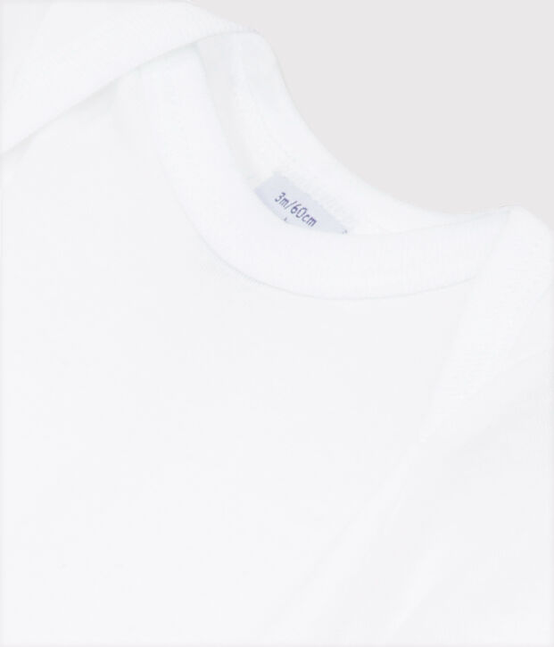 Babies' White Short-Sleeved Bodysuit white