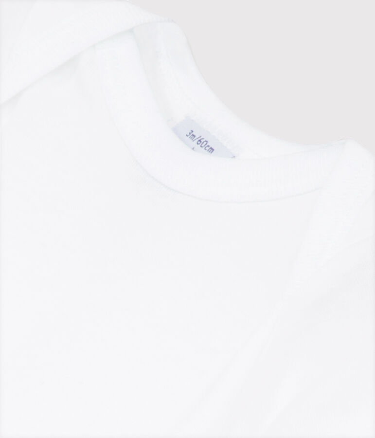 Babies' White Short-Sleeved Bodysuit white