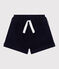 Children's plain corduroy shorts SMOKING blue