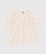 Rib knit star print dress for baby