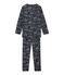 Little girl's pyjamas SMOKING blue/ECUME white