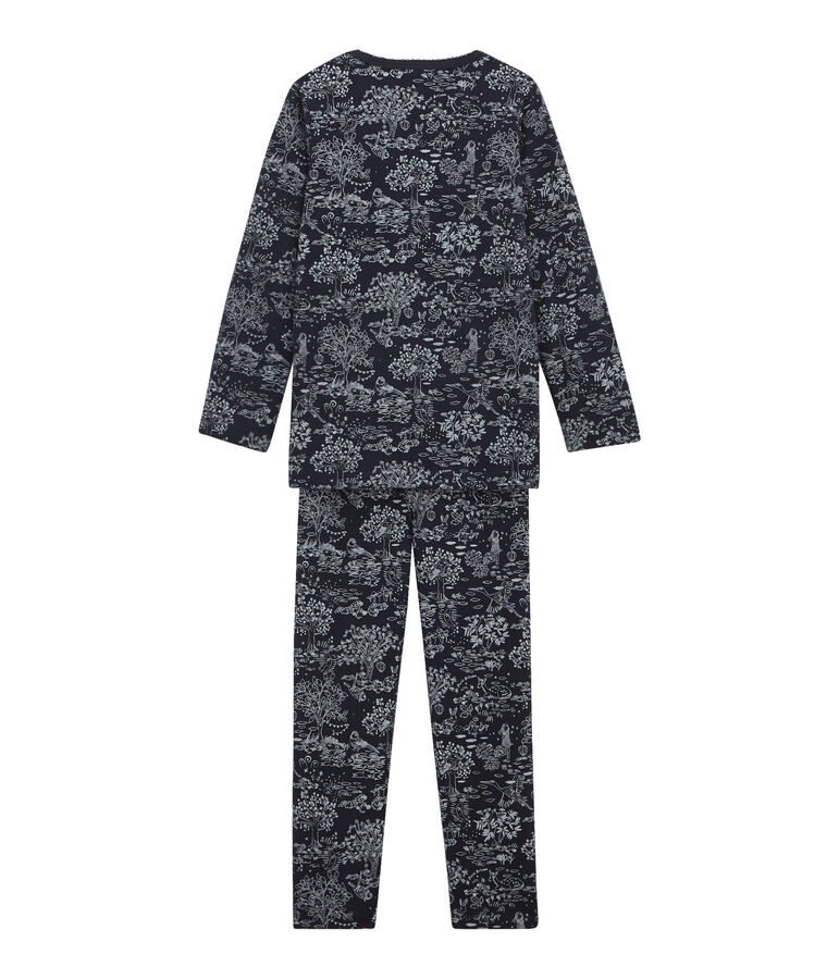 Little girl's pyjamas blue/white