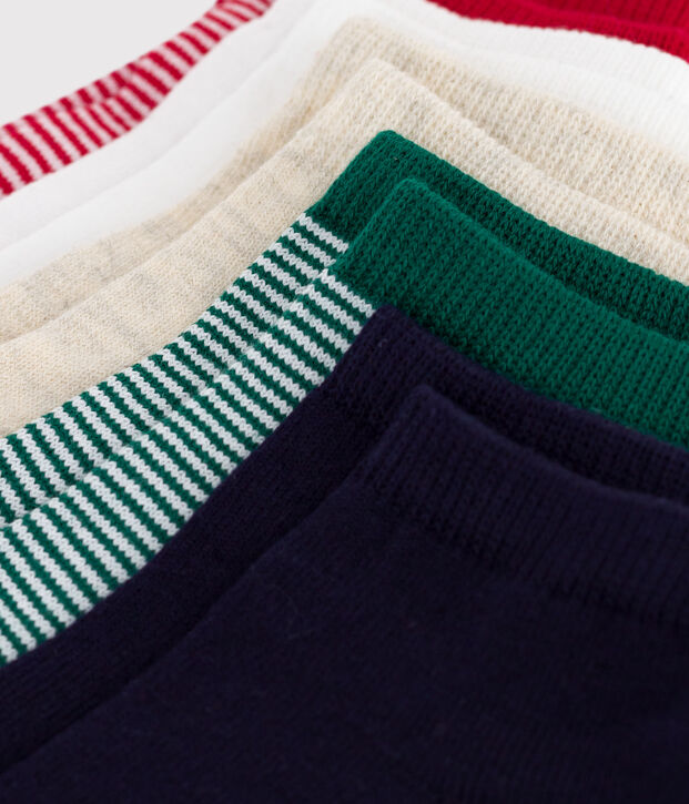 Children's stripy cotton socks - 5-Pack multicolor