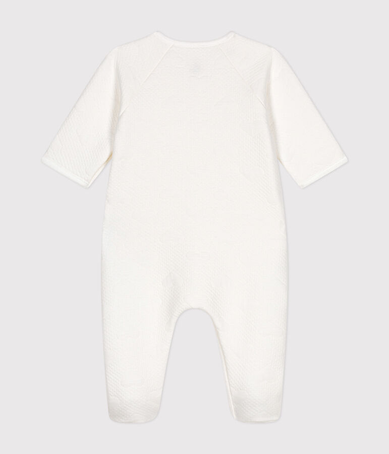 Baby heart tubular pajamas white