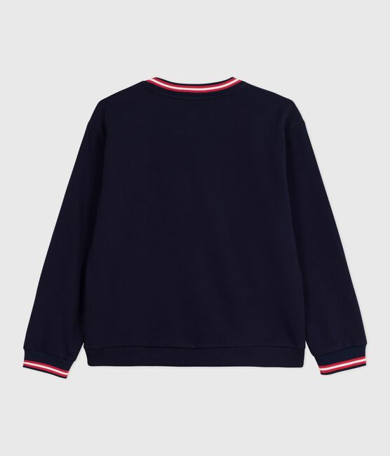 Women's plain cotton sweatshirt SMOKING blue