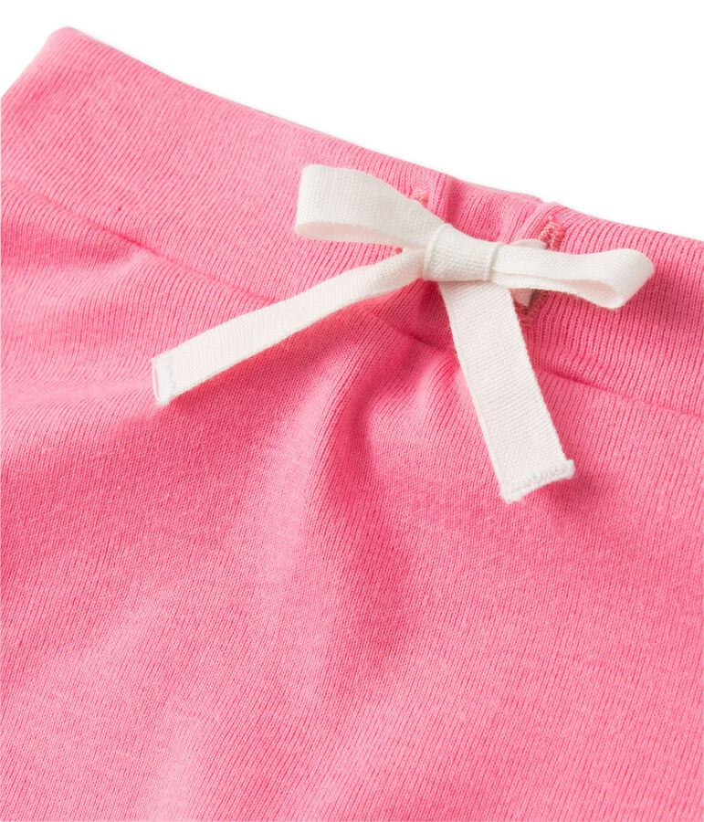 Baby girls' shorts and tee set orange/pink