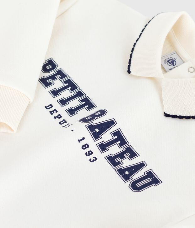 Children's printed cotton sweatshirt MILK