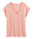 Women's iridescent linen short-sleeved t-shirt