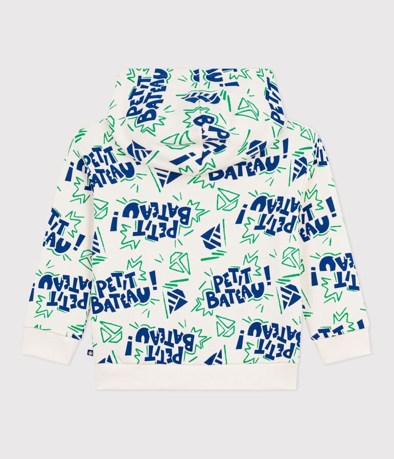 Children's printed cotton hoodie MILK /MULTICO