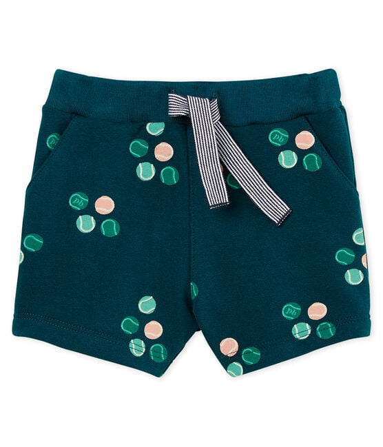 Baby boys' printed shorts PINEDE green/MULTICO CN white