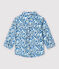 Baby Boys' Long-Sleeved Poplin Shirt MARSHMALLOW white/MULTICO white