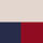 Ecru / red