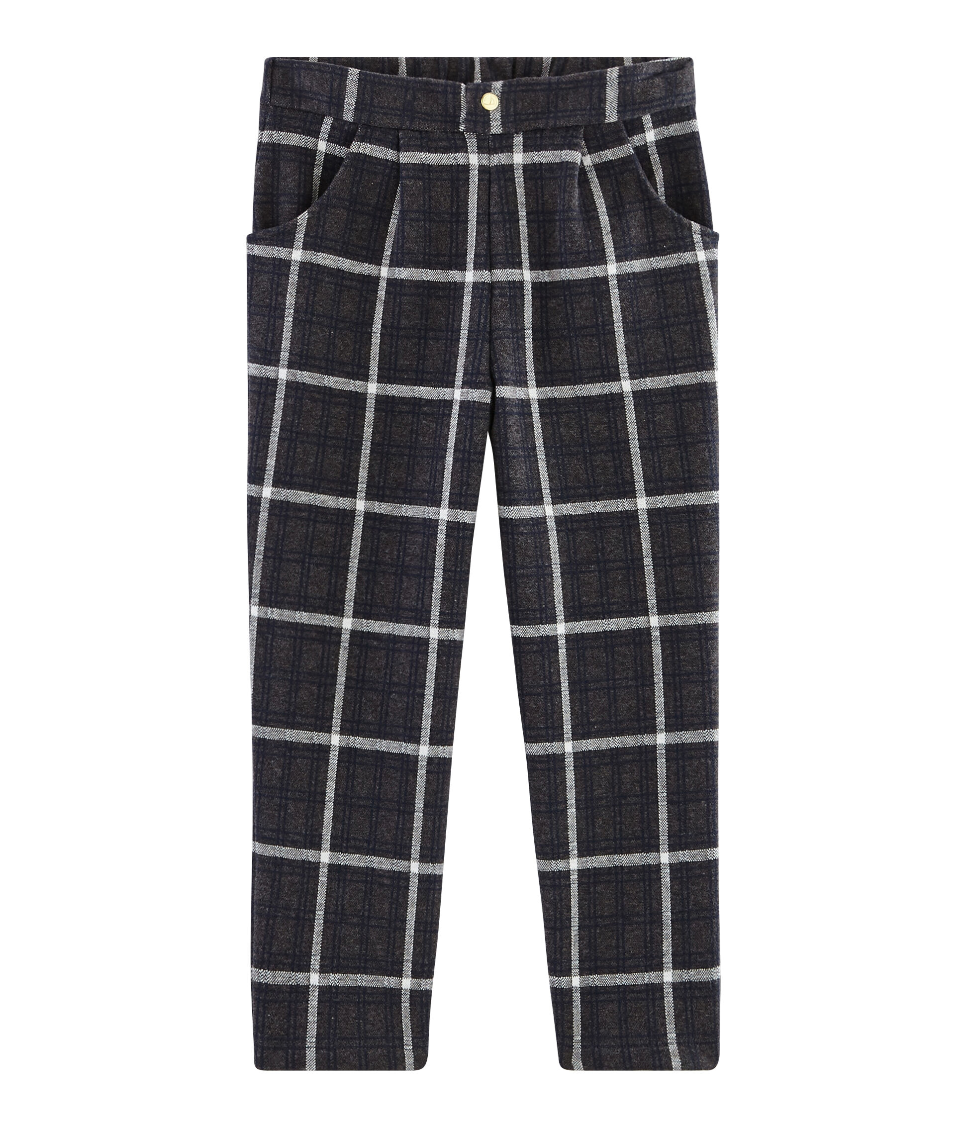 Girls plaid pants top