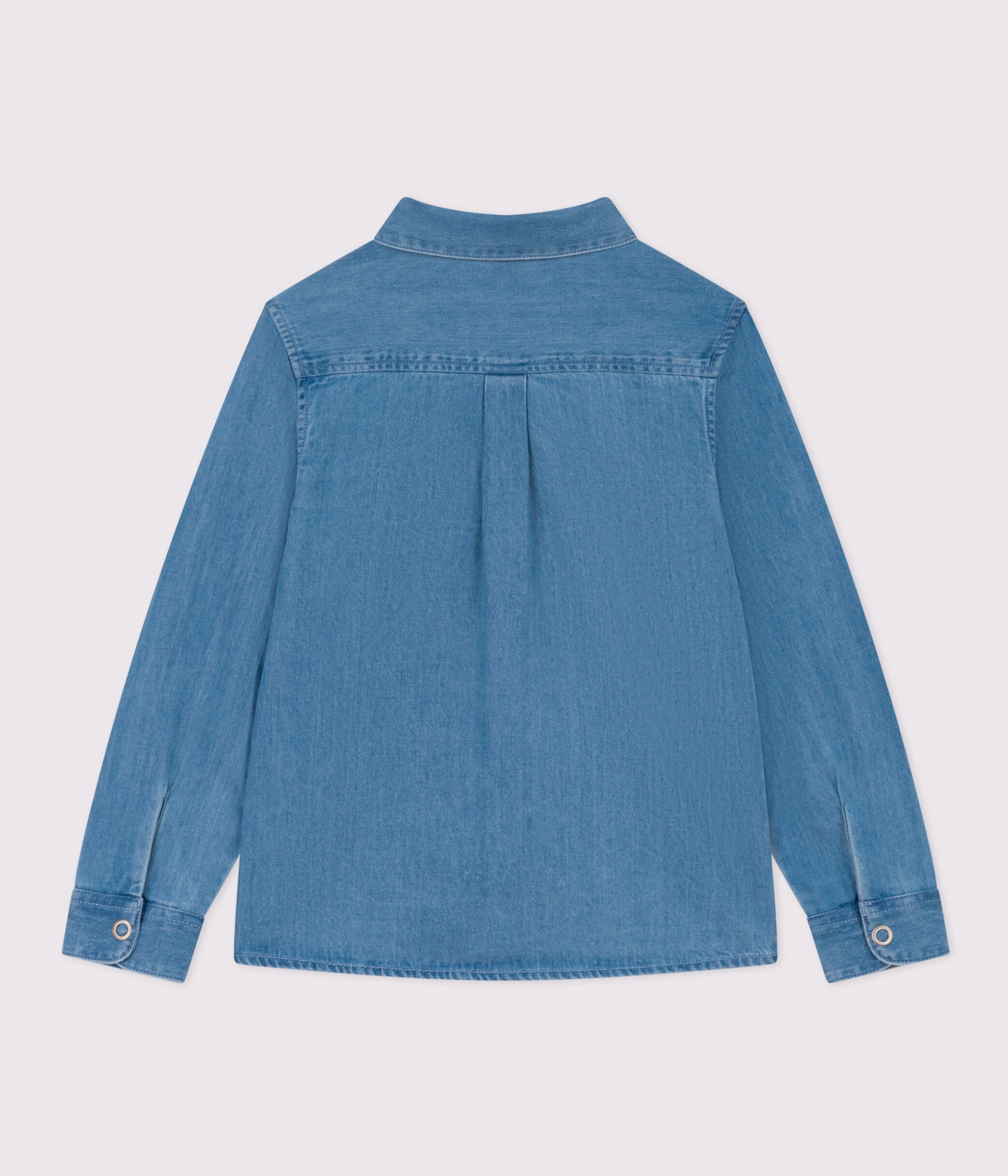 Boys Light Denim Shirt DENIM CLAIR Petit Bateau