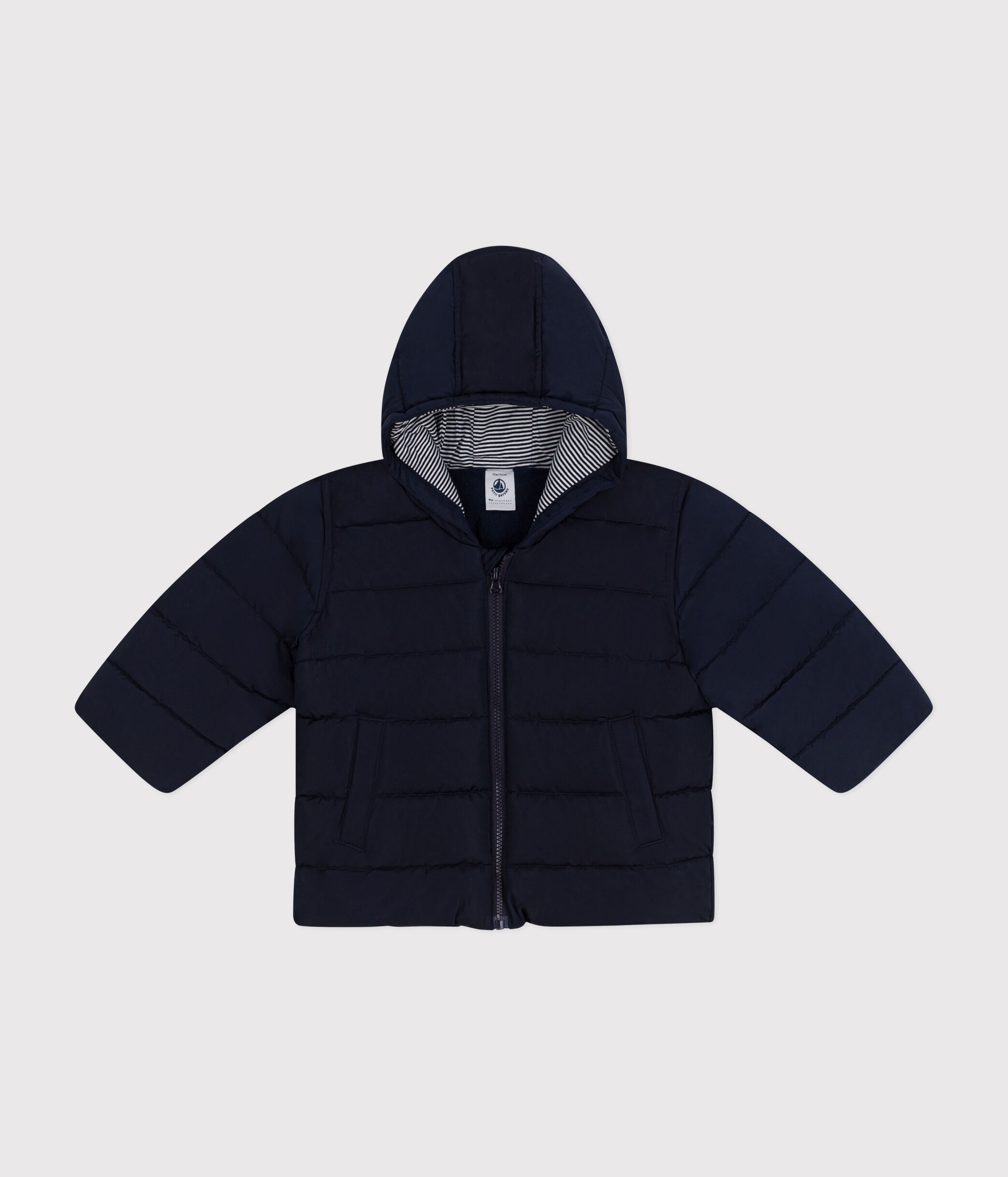Babies Fleece Lined Puffer Jacket SMOKING Petit Bateau