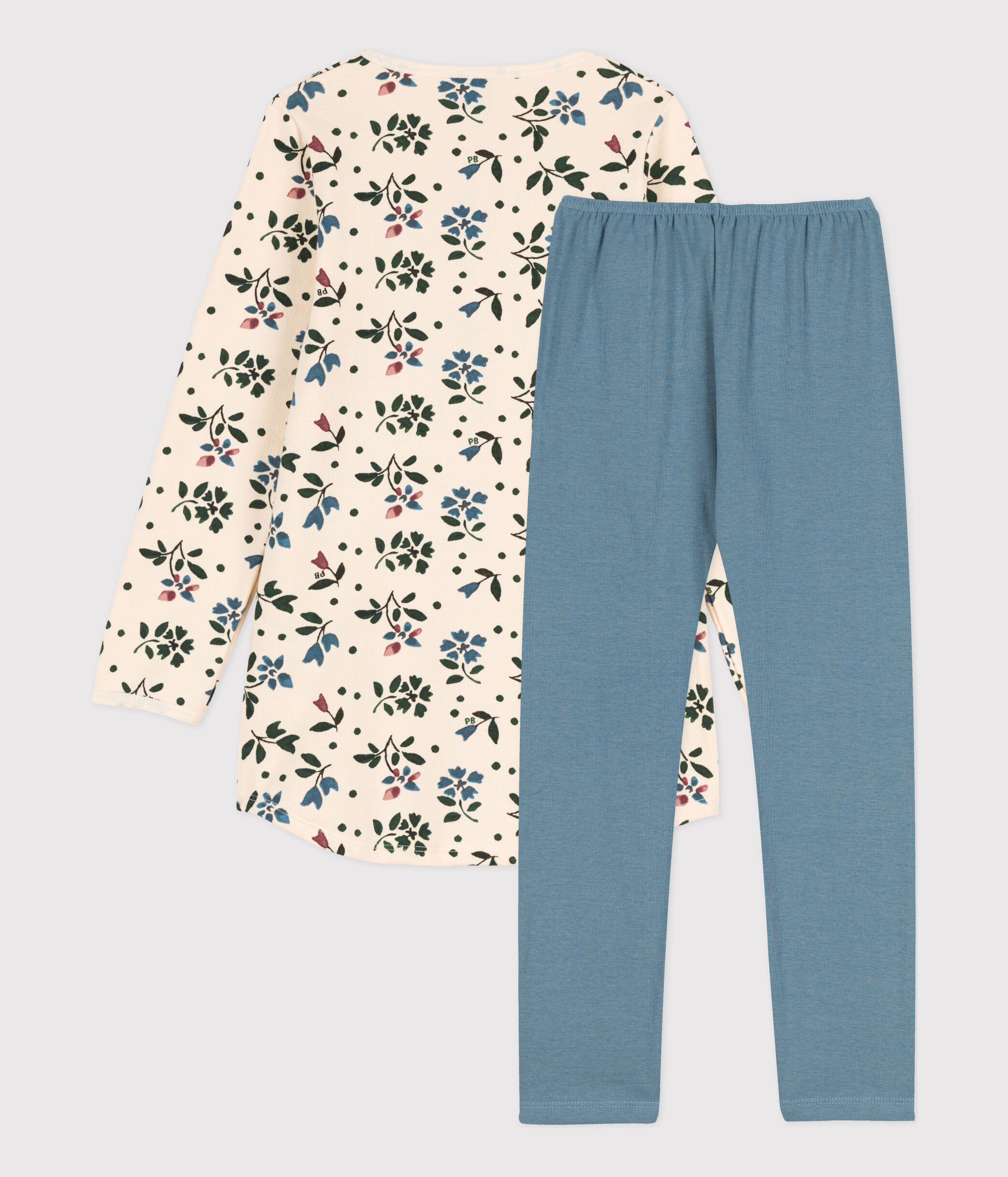 Girls Floral Fleece Cotton Nightdress with Leggings AVALANCHE