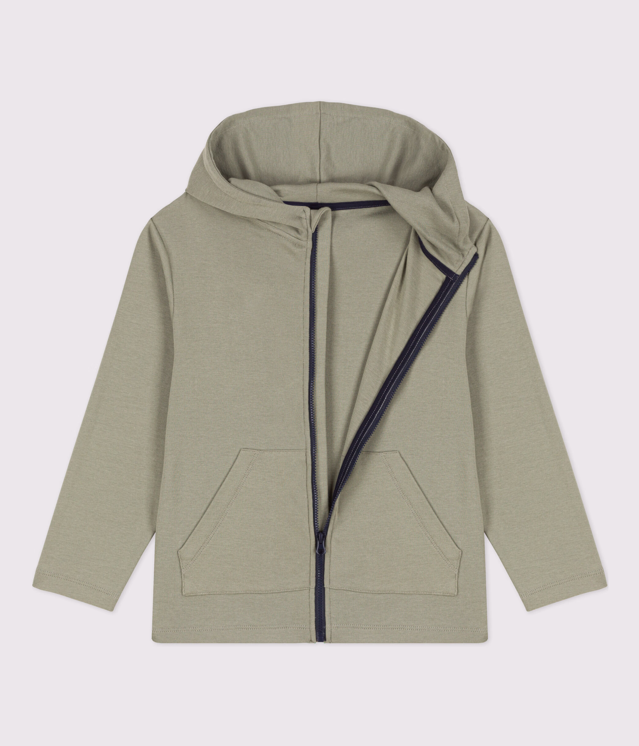 Light green zip deals up hoodie